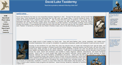 Desktop Screenshot of davidluketaxidermy.net
