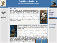 Tablet Screenshot of davidluketaxidermy.net